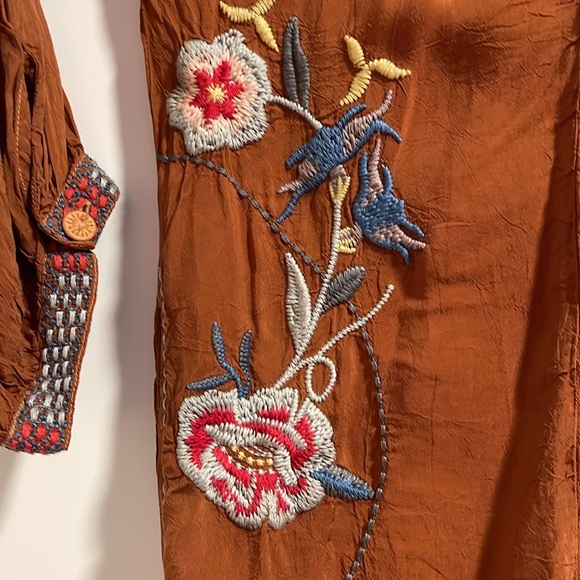 NEW JOHNNY WAS dixie tunic top in almond - Picture 16 of 16